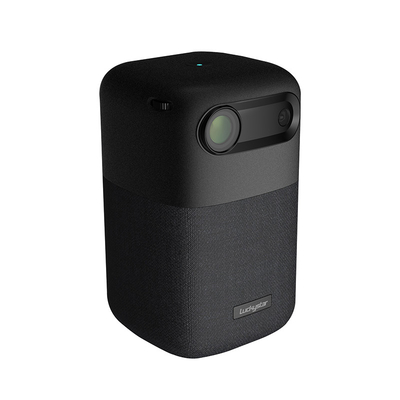 WIFI 2T2R Máy chiếu mini màu đen Pin 10000MAH để sử dụng cho các hoạt động ngoài trời
