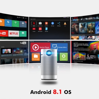 Nhà hát máy chiếu Android thông minh ngoài trời Máy chiếu mini LED DLP 1080P không dây