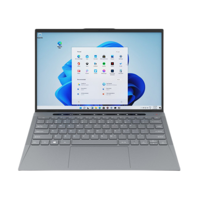 Máy tính xách tay di động 14 inch TigerLakeU 1115G4 128GB SSD Windows 10 Xám kim loại