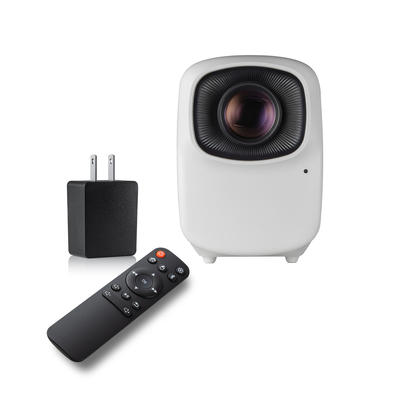 Máy chiếu mini 1080P ngoài trời Máy chiếu di động thông minh Android 200 Lumens 1,2m 3m