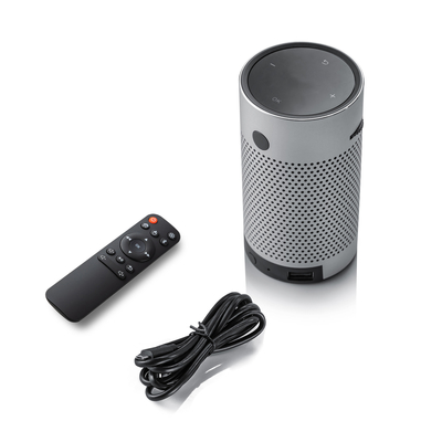 Máy chiếu rạp chiếu phim gia đình mini Wifi Android, Máy chiếu di động 70 Lumens DLP 4k